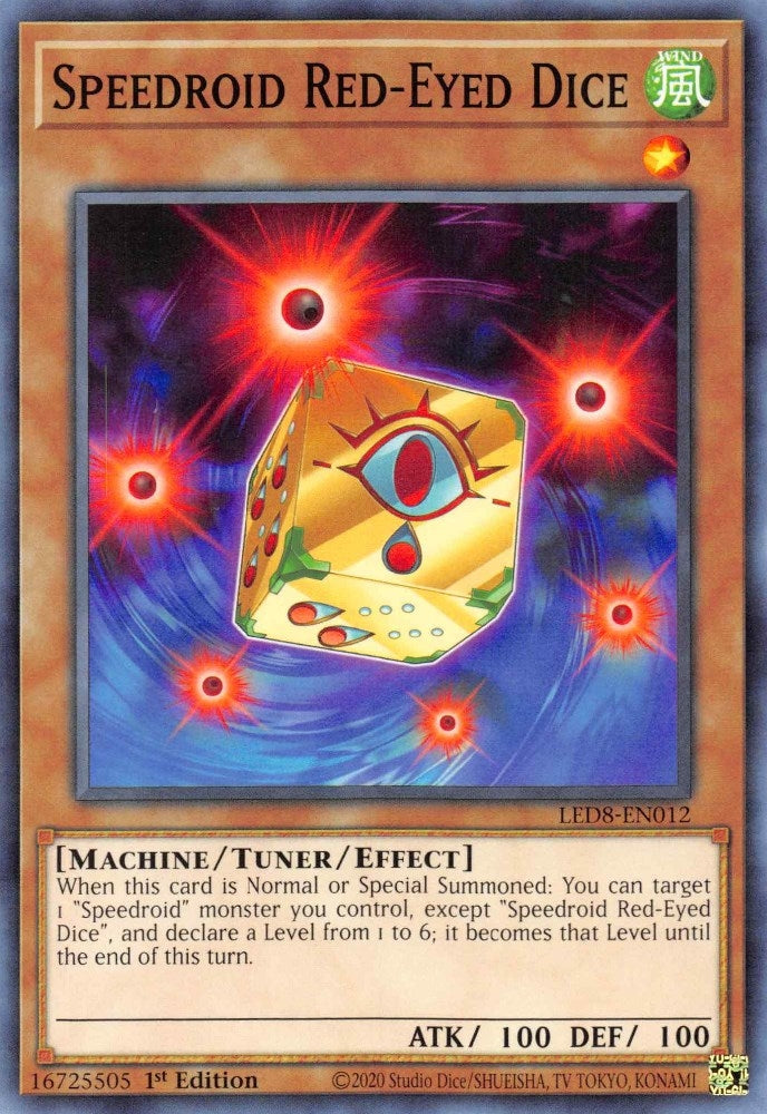Image for Speedroid Red-Eyed Dice (LED8-EN012) (Legendary Duelists: Synchro Storm) - YuGiOh