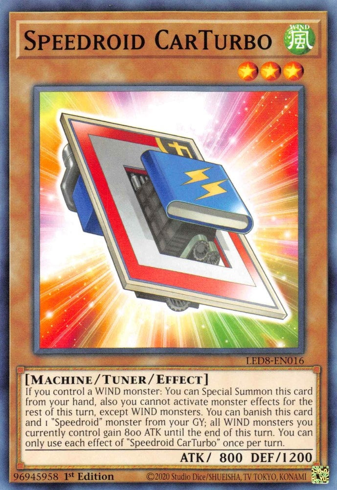 Image for Speedroid CarTurbo (LED8-EN016) (Legendary Duelists: Synchro Storm) - YuGiOh