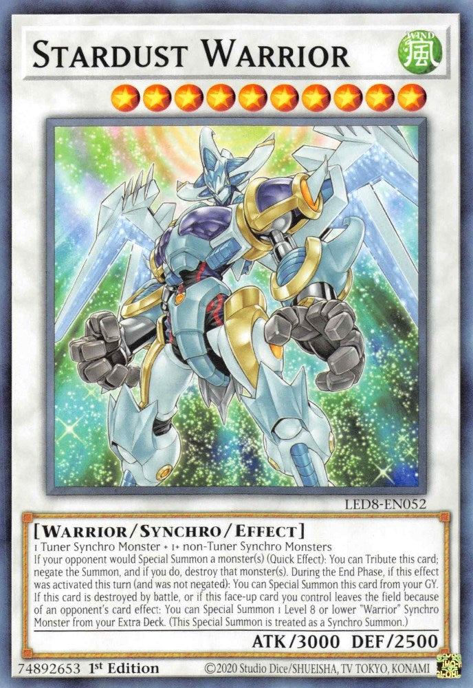 Image for Stardust Warrior (LED8-EN052) (Legendary Duelists: Synchro Storm) - YuGiOh