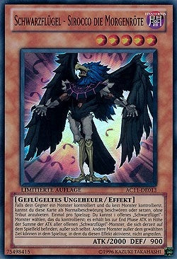Image for Blackwing - Sirocco the Dawn (German) - "Schwarzflugel - Sirocco die Morgenröte" (AC11-DE013) (Advent Calendar 2011 (Adventskalender)) - YuGiOh