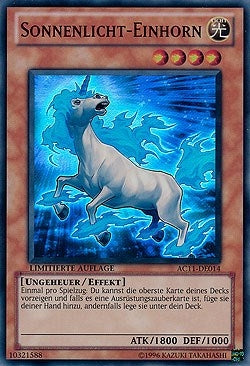 Image for Sunlight Unicorn (German) - "Sonnenlicht-Einhorn" (AC11-DE014) (Advent Calendar 2011 (Adventskalender)) - YuGiOh