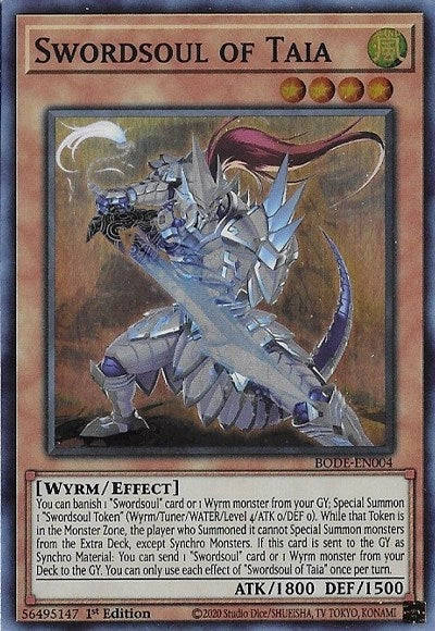 Image for Swordsoul of Taia (BODE-EN004) (Burst of Destiny) - YuGiOh