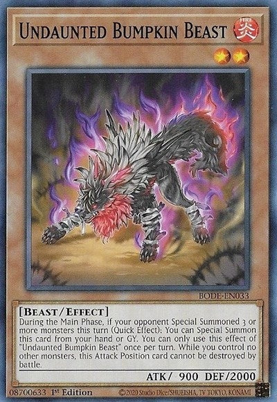 Image for Undaunted Bumpkin Beast (BODE-EN033) (Burst of Destiny) - YuGiOh