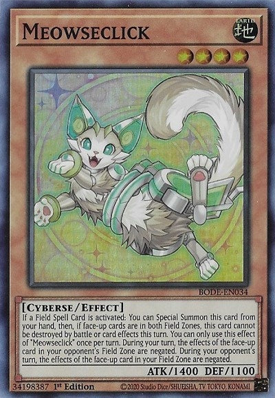Image for Meowseclick (BODE-EN034) (Burst of Destiny) - YuGiOh