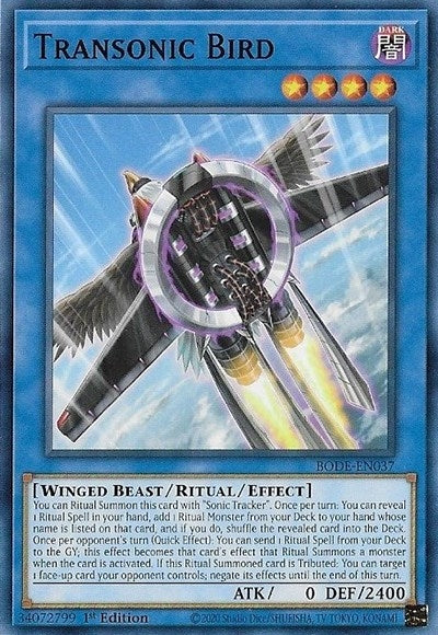 Image for Transonic Bird (BODE-EN037) (Burst of Destiny) - YuGiOh