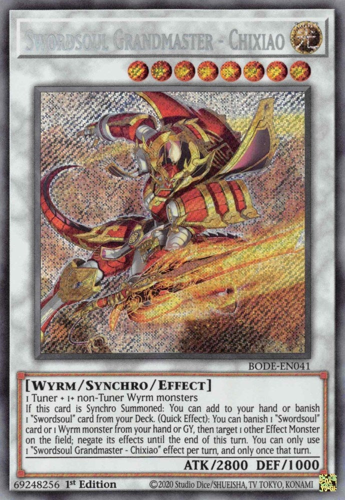 Image for Swordsoul Grandmaster - Chixiao (BODE-EN041) (Burst of Destiny) - YuGiOh