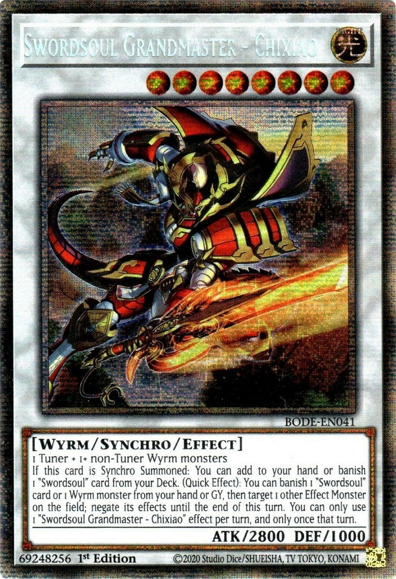 Image for Swordsoul Grandmaster - Chixiao (Starlight Rare) (BODE-EN041) (Burst of Destiny) - YuGiOh