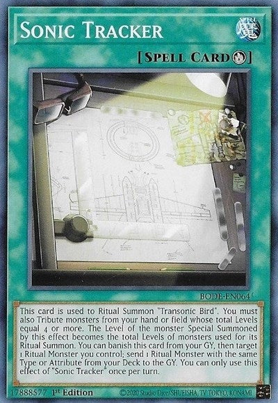 Image for Sonic Tracker (BODE-EN064) (Burst of Destiny) - YuGiOh