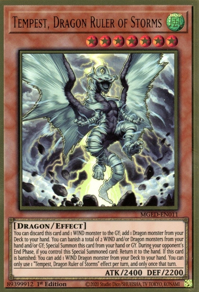 Image for Tempest, Dragon Ruler of Storms (MGED-EN011) (Maximum Gold: El Dorado) - YuGiOh