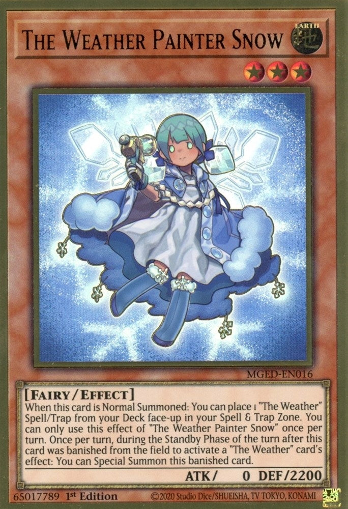 Image for The Weather Painter Snow (MGED-EN016) (Maximum Gold: El Dorado) - YuGiOh