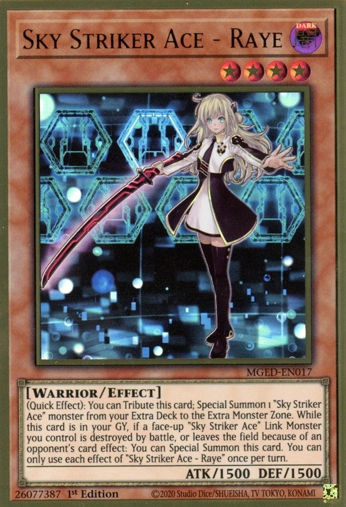 Image for Sky Striker Ace - Raye (MGED-EN017) (Maximum Gold: El Dorado) - YuGiOh