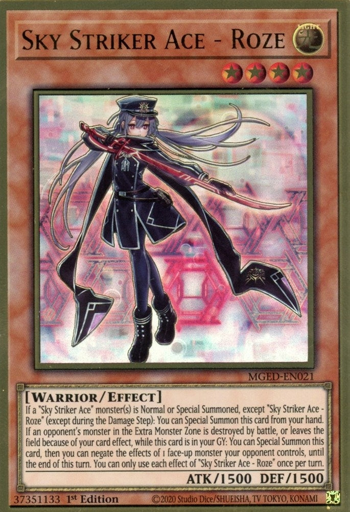 Image for Sky Striker Ace - Roze (MGED-EN021) (Maximum Gold: El Dorado) - YuGiOh