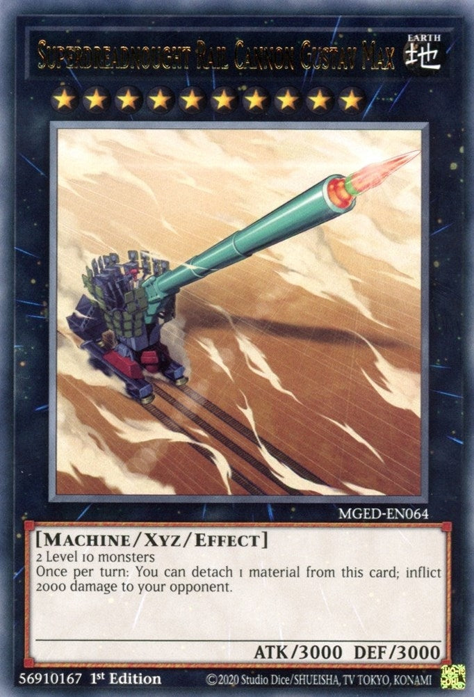 Image for Superdreadnought Rail Cannon Gustav Max (MGED-EN064) (Maximum Gold: El Dorado) - YuGiOh