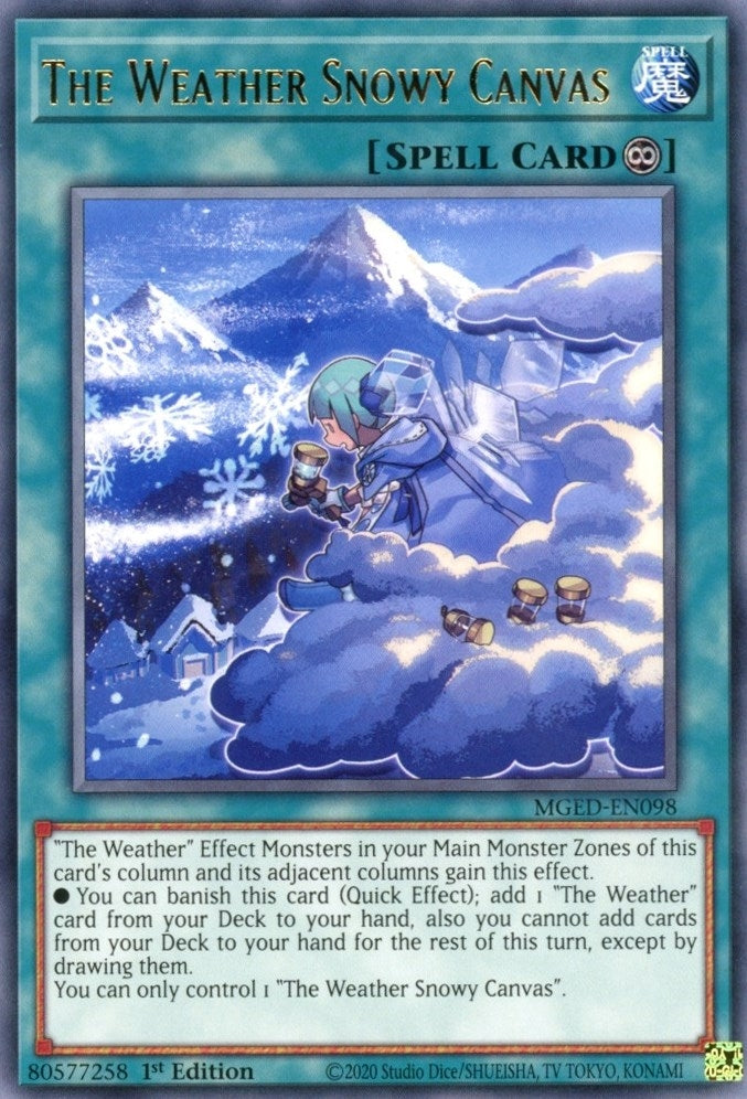 Image for The Weather Snowy Canvas (MGED-EN098) (Maximum Gold: El Dorado) - YuGiOh