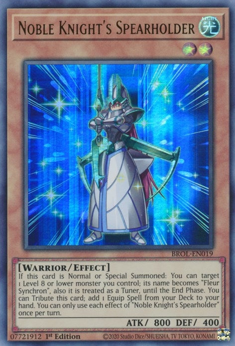 Image for Noble Knight's Spearholder (BROL-EN019) (Brothers of Legend) - YuGiOh