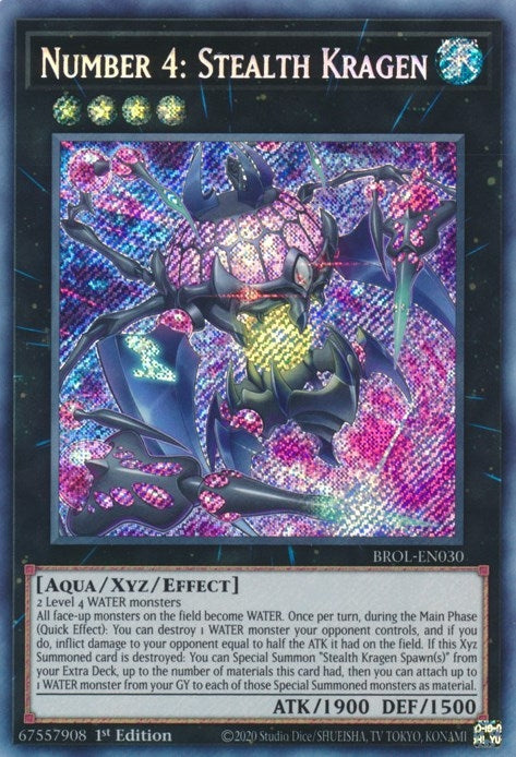 Image for Number 4: Stealth Kragen (BROL-EN030) (Brothers of Legend) - YuGiOh