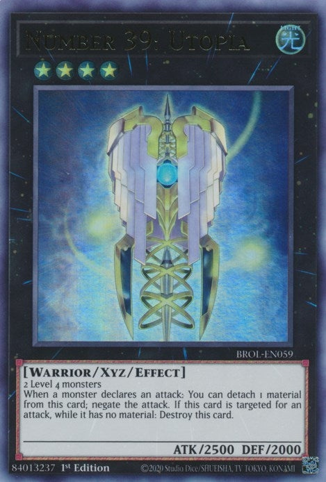 Image for Number 39: Utopia (BROL-EN059) (Brothers of Legend) - YuGiOh