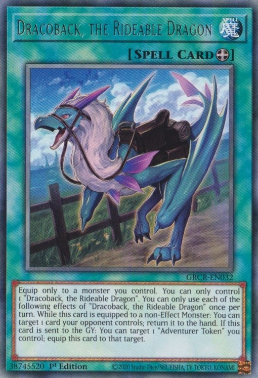 Image for Dracoback, the Rideable Dragon (GRCR-EN032) (The Grand Creators) - YuGiOh