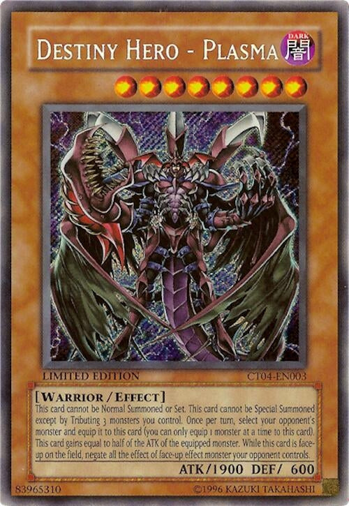 Image for Destiny HERO - Plasma (CT04-EN003) (2007 Collectors Tin) - YuGiOh