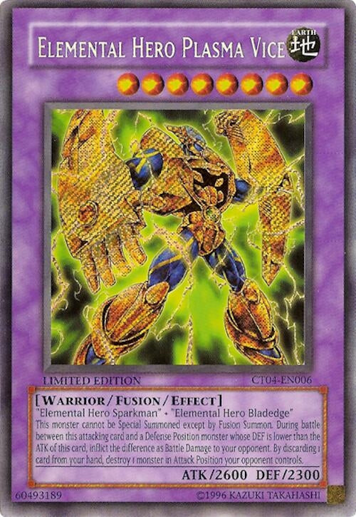 Image for Elemental HERO Plasma Vice (CT04-EN006) (2007 Collectors Tin) - YuGiOh