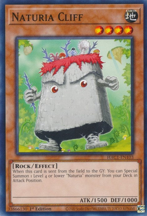 Image for Naturia Cliff (HAC1-EN103) (Hidden Arsenal: Chapter 1) - YuGiOh