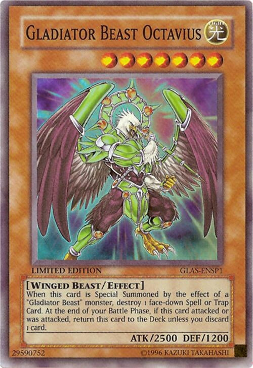 Image for Gladiator Beast Octavius (GLAS-ENSP1) (Sneak Preview Series 3) - YuGiOh