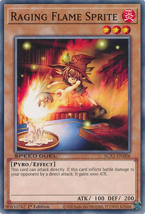 Image for Raging Flame Sprite (SGX1-ENH06) (Speed Duel GX: Duel Academy Box) - YuGiOh
