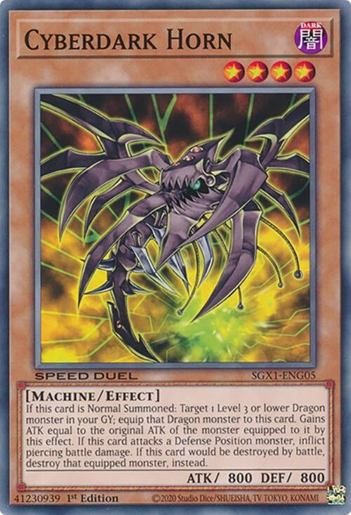 Image for Cyberdark Horn (SGX1-ENG05) (Speed Duel GX: Duel Academy Box) - YuGiOh