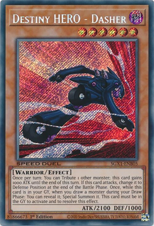 Image for Destiny HERO - Dasher (Secret Rare) (SGX1-ENB05) (Speed Duel GX: Duel Academy Box) - YuGiOh