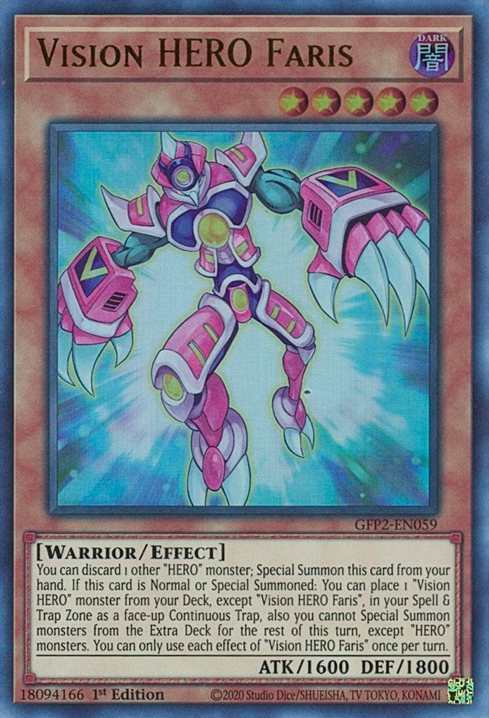 Image for Vision HERO Faris (GFP2-EN059) (Ghosts From the Past: The 2nd Haunting) - YuGiOh