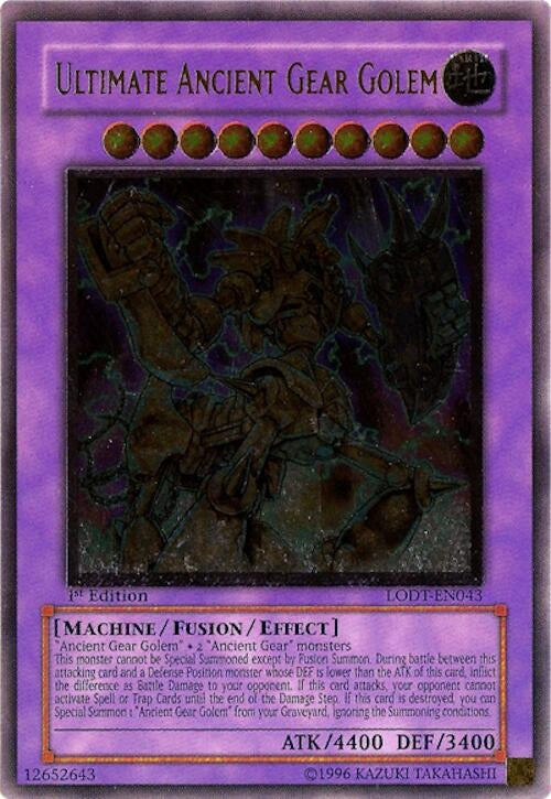 Image for Ultimate Ancient Gear Golem (UTR) (LODT-EN043) (Light of Destruction) - YuGiOh