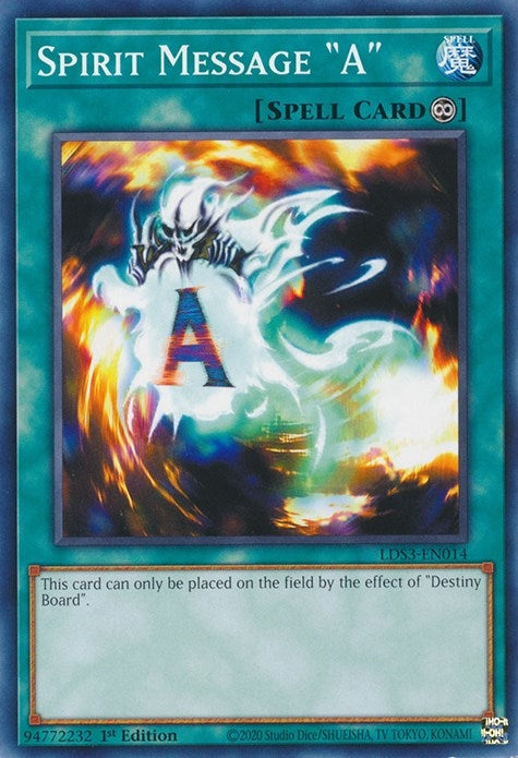 Image for Spirit Message "A" (LDS3-EN014) (Legendary Duelists: Season 3) - YuGiOh