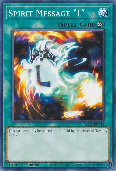 Image for Spirit Message "L" (LDS3-EN015) (Legendary Duelists: Season 3) - YuGiOh