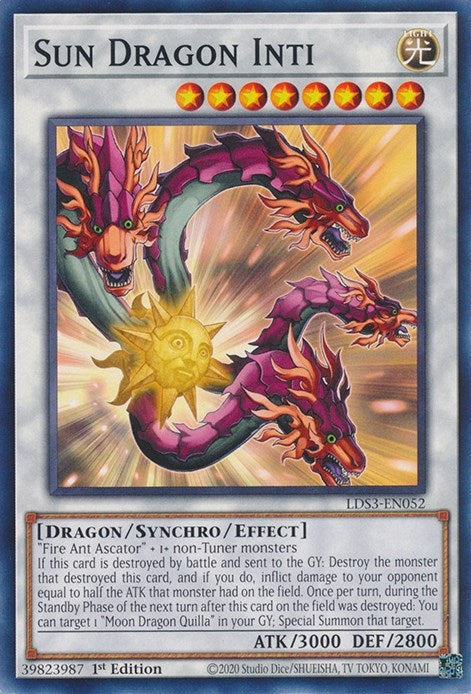 Image for Sun Dragon Inti (LDS3-EN052) (Legendary Duelists: Season 3) - YuGiOh