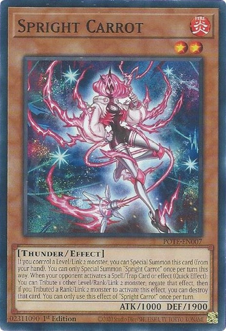 Image for Spright Carrot (POTE-EN007) (Power of the Elements) - YuGiOh