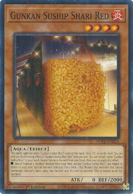 Image for Gunkan Suship Shari Red (POTE-EN026) (Power of the Elements) - YuGiOh