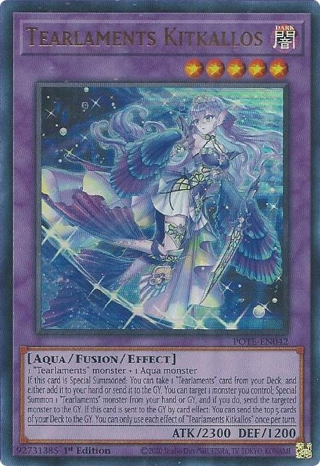 Image for Tearlaments Kitkallos (POTE-EN042) (Power of the Elements) - YuGiOh
