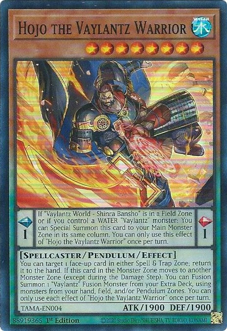 Image for Hojo the Vaylantz Warrior (TAMA-EN004) (Tactical Masters) - YuGiOh