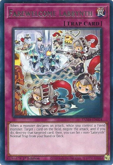 Image for Farewelcome Labrynth (TAMA-EN024) (Tactical Masters) - YuGiOh