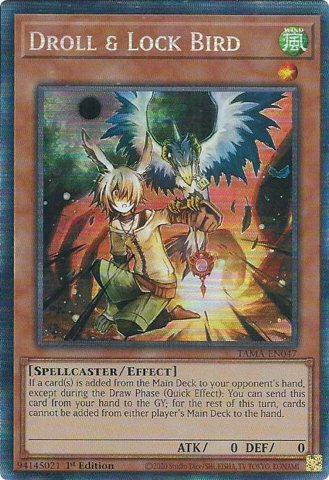 Image for Droll & Lock Bird (CR) (TAMA-EN047) (Tactical Masters) - YuGiOh
