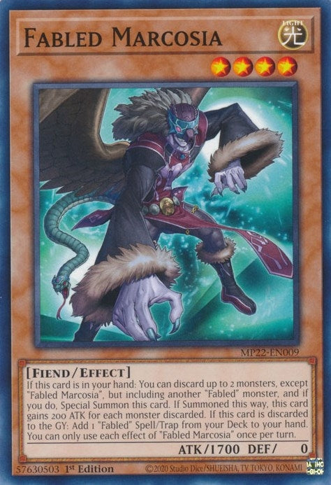 Image for Fabled Marcosia (MP22-EN009) (2022 Tin of the Pharaoh's Gods) - YuGiOh