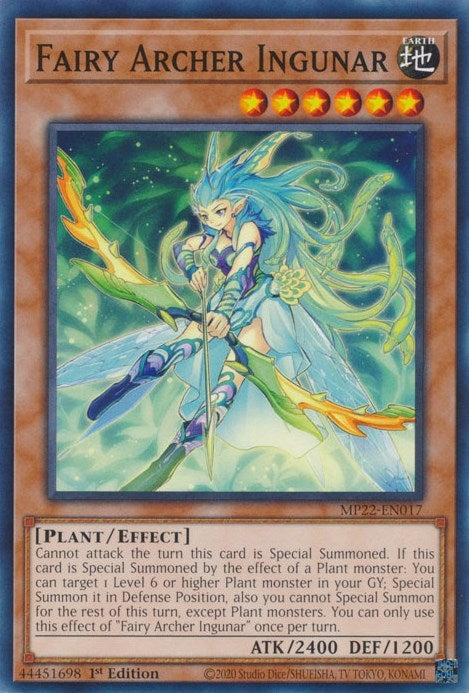 Image for Fairy Archer Ingunar (MP22-EN017) (2022 Tin of the Pharaoh's Gods) - YuGiOh