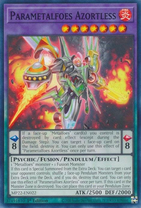 Image for Parametalfoes Azortless (MP22-EN022) (2022 Tin of the Pharaoh's Gods) - YuGiOh