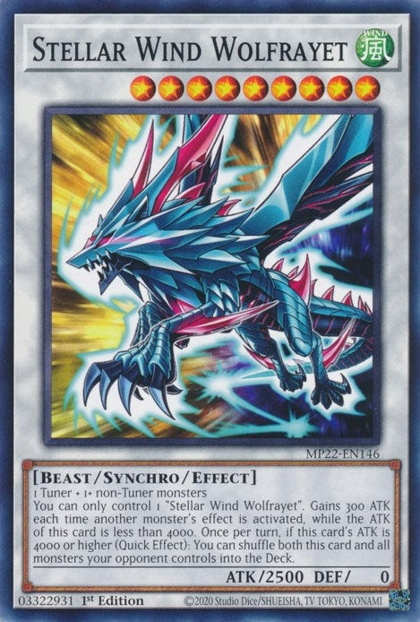 Image for Stellar Wind Wolfrayet (MP22-EN146) (2022 Tin of the Pharaoh's Gods) - YuGiOh
