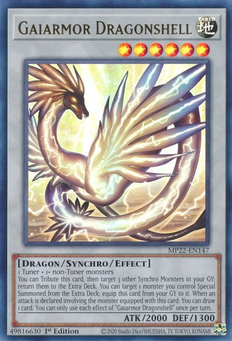 Image for Gaiarmor Dragonshell (MP22-EN147) (2022 Tin of the Pharaoh's Gods) - YuGiOh