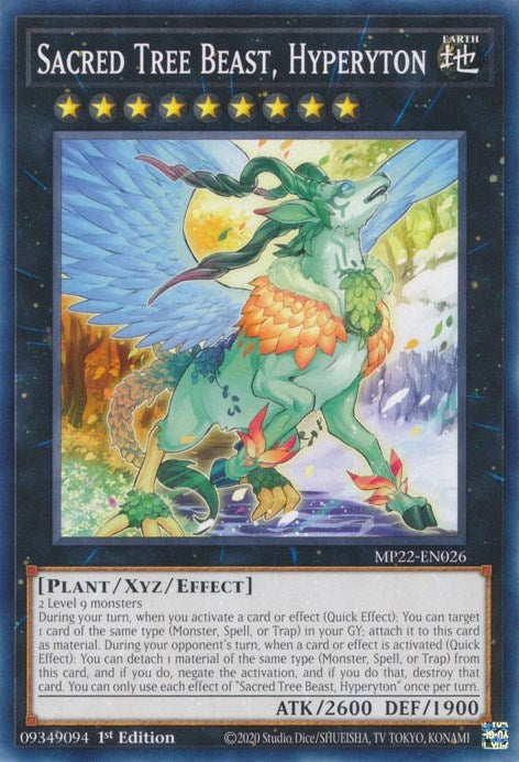 Image for Sacred Tree Beast, Hyperyton (MP22-EN026) (2022 Tin of the Pharaoh's Gods) - YuGiOh