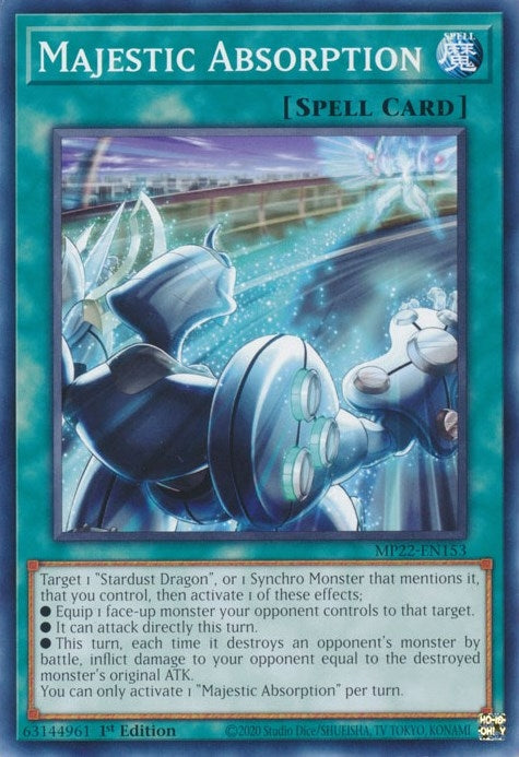 Image for Majestic Absorption (MP22-EN153) (2022 Tin of the Pharaoh's Gods) - YuGiOh