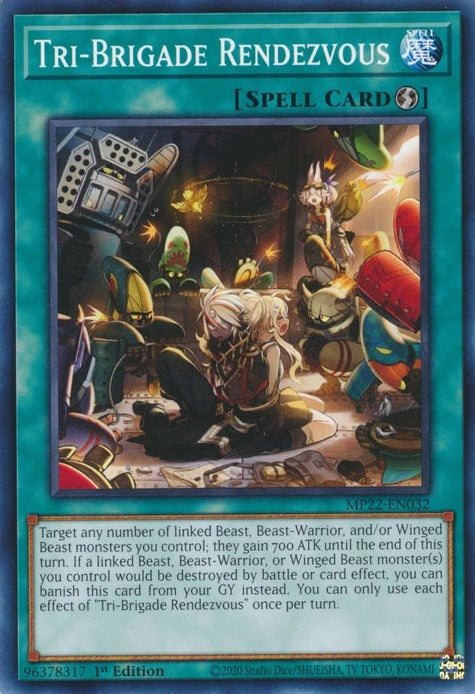 Image for Tri-Brigade Rendezvous (MP22-EN032) (2022 Tin of the Pharaoh's Gods) - YuGiOh
