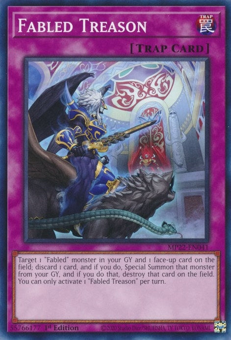 Image for Fabled Treason (MP22-EN041) (2022 Tin of the Pharaoh's Gods) - YuGiOh