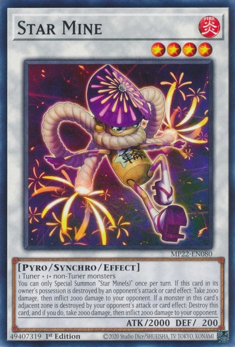 Image for Star Mine (MP22-EN080) (2022 Tin of the Pharaoh's Gods) - YuGiOh